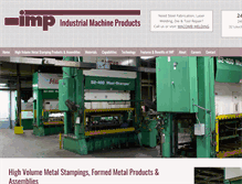 Tablet Screenshot of industrialmachineprod.com